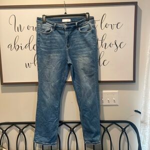 Vervet straight leg jeans medium wash